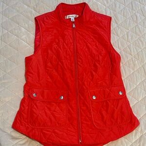 Croft & Barrow Vibrant Red Quilted Vest